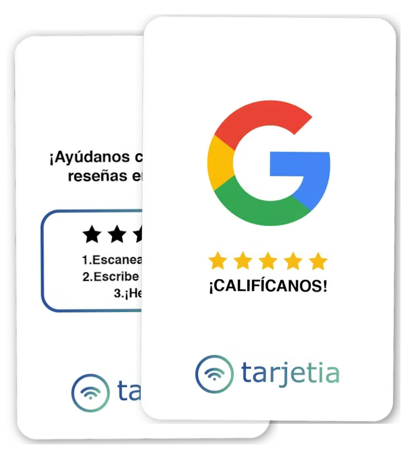 Tarjetas Reseñas Google